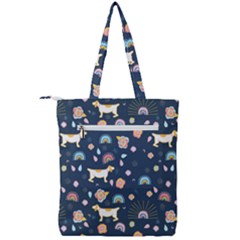 Double Zip Up Tote Bag 