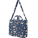 Dogs Square Shoulder Tote Bag