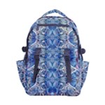 Blue Pour Blend  Carry-on Double Buckle Travel Backpack