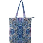 Blue Pour Blend  Double Zip Up Tote Bag