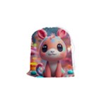 Cute creature Drawstring Pouch (Small)