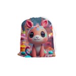 Cute creature Drawstring Pouch (Medium)