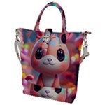 Cute creature Buckle Top Tote Bag