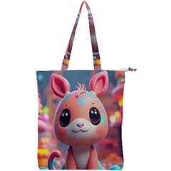 Double Zip Up Tote Bag 