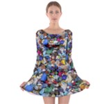 Trash to Treasure (AI) Long Sleeve Skater Dress