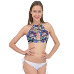 Trash to Treasure (AI) Cross Front Halter Bikini Top