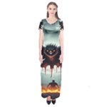 Halloween Goodie Short Sleeve Maxi Dress