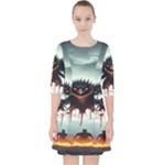 Halloween Goodie Quarter Sleeve Pocket Dress