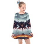 Halloween Goodie Kids  Long Sleeve Dress