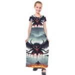 Halloween Goodie Kids  Short Sleeve Maxi Dress