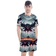 Men s Mesh T-Shirt and Shorts Set 