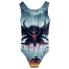 Kids  Cut-Out Back One Piece Swimsuit 