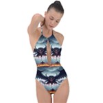 Halloween Goodie Plunge Cut Halter Swimsuit