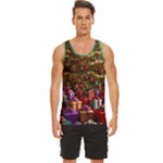 Merry christmas Men s Wide Collar Tank Top