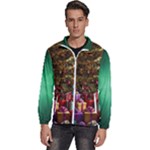 Merry christmas Men s High Neck Windbreaker