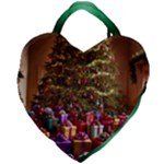 Merry christmas Giant Heart Shaped Tote