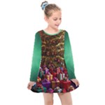 Merry christmas Kids  Long Sleeve Dress