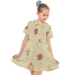 Kids  Short Sleeve Shirt Dress 