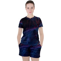 Women s Mesh T-Shirt and Shorts Set 