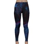 Abstract Feathers Lightweight Velour Classic Yoga Leggings