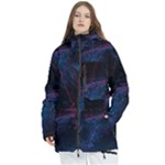 Abstract Feathers Women s Multi Pockets Zip Ski and Snowboard Waterproof Breathable Jacket