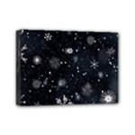 Snowflakes Snow Snowfall Snowing Mini Canvas 7  x 5  (Stretched)