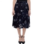 Snowflakes Snow Snowfall Snowing Classic Midi Skirt