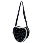 Snowflakes Snow Snowfall Snowing Heart Shoulder Bag