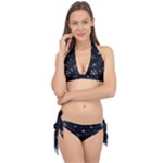 Snowflakes Snow Snowfall Snowing Tie It Up Bikini Set