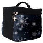 Snowflakes Snow Snowfall Snowing Make Up Travel Bag (Small)