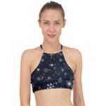 Snowflakes Snow Snowfall Snowing Halter Bikini Top