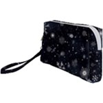 Snowflakes Snow Snowfall Snowing Wristlet Pouch Bag (Small)