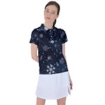 Snowflakes Snow Snowfall Snowing Women s Polo T-Shirt