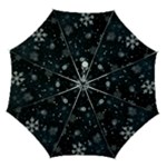 Snowflakes Snow Snowfall Snowing Automatic Folding Umbrella with Case (Medium)