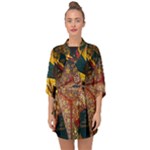 Stars Lanterns Lighting Half Sleeve Chiffon Kimono