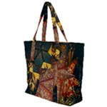 Stars Lanterns Lighting Zip Up Canvas Bag