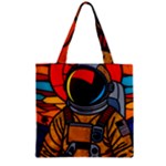 Astronaut Zipper Grocery Tote Bag