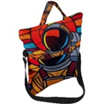 Astronaut Fold Over Handle Tote Bag