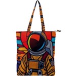 Astronaut Double Zip Up Tote Bag