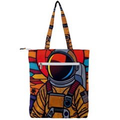 Double Zip Up Tote Bag 