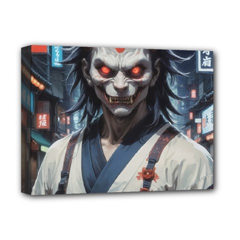 Demon Samurai Deluxe Canvas 16  x 12  (Stretched)  from ArtsNow.com