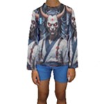 Demon Samurai Kids  Long Sleeve Swimwear