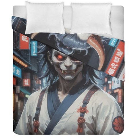 Demon Samurai Duvet Cover Double Side (California King Size) from ArtsNow.com