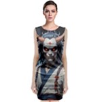 Demon Samurai Classic Sleeveless Midi Dress