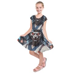 Kids  Short Sleeve Dress 