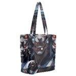 Demon Samurai Everyday Shoulder Bag with Pouch Bag