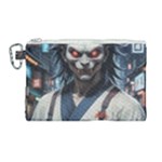 Demon Samurai Canvas Cosmetic Bag (Large)