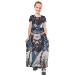 Kids  Short Sleeve Maxi Dress 