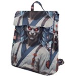 Demon Samurai Flap Top Backpack