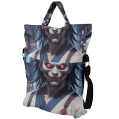 Fold Over Handle Tote Bag 